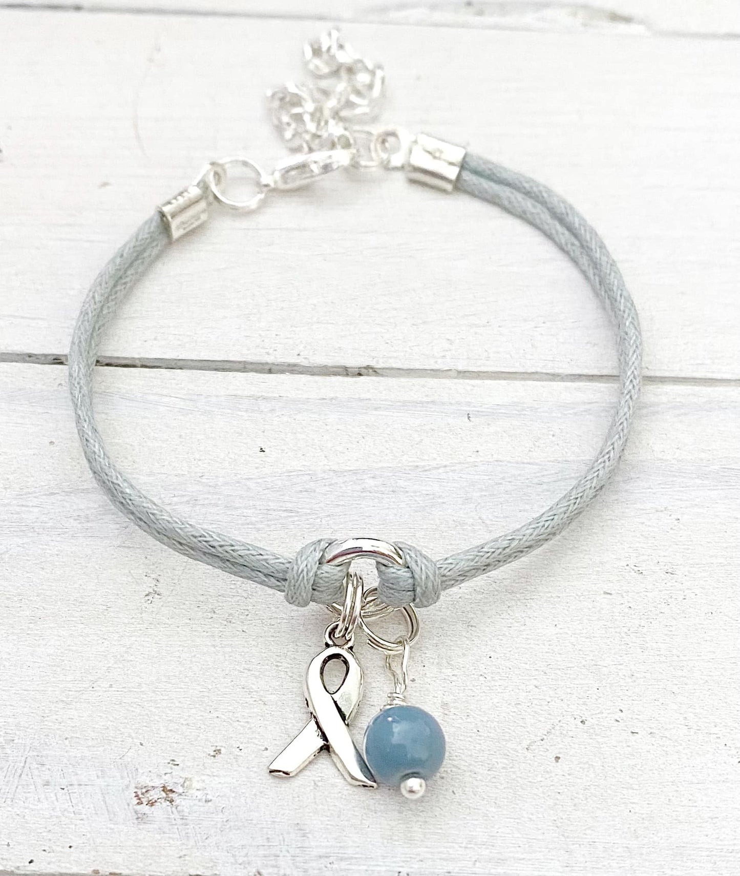 Gray Awareness Bracelet Brain Cancer Brain Tumor Brain Injury Parkinsons Disease Asthma Diabetes You Select Bracelet Length