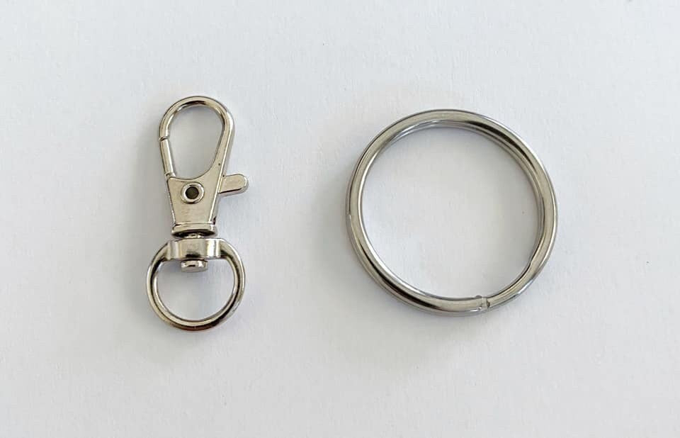 Ocular Melanoma Blue Black Awareness Zipper Pull Keychain YOU Select Charms