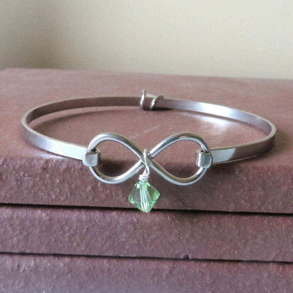 Lime Green Lymphoma Awareness Stainless Steel HOPE LOVE Bracelet You Choose Charm(s)