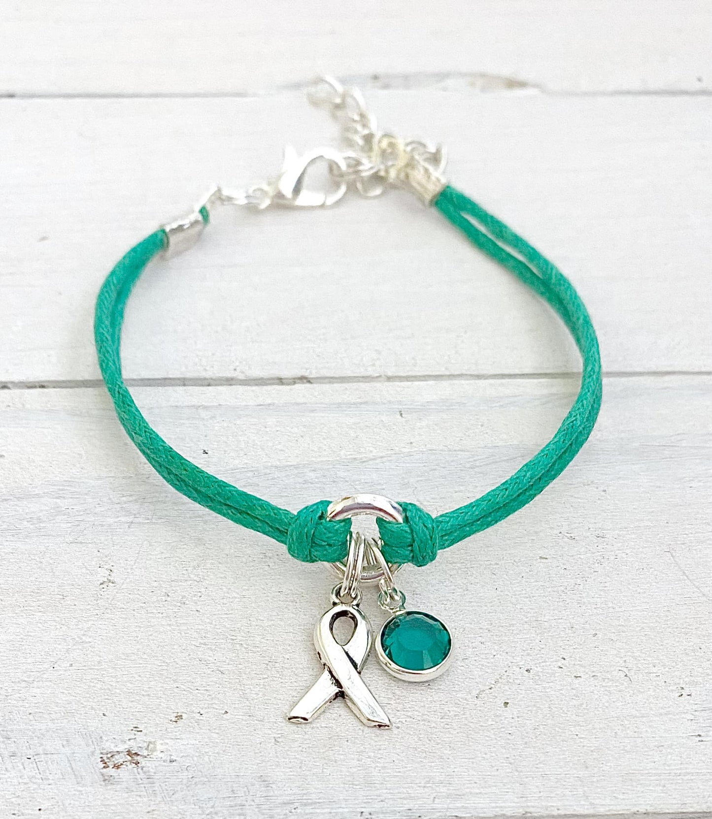 Emerald Awareness Bracelet Liver Cancer Celiac Disease You Select Bracelet Length